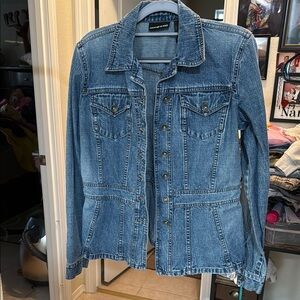 DKNY Denim Blue Women's Jacket Sz L